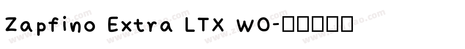 Zapfino Extra LTX W0字体转换